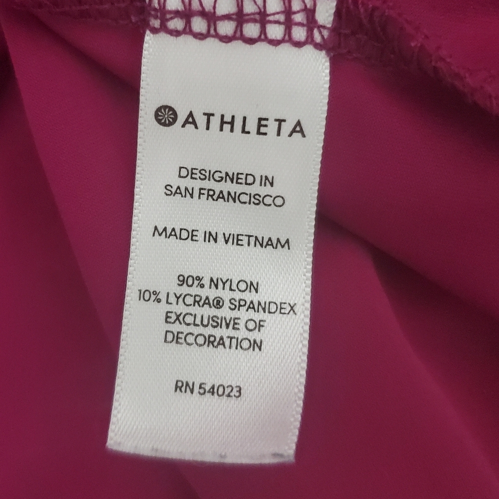 Athleta Sunlover Tulip Back Tank Dark Fuschia Medium - Picture 7 of 9